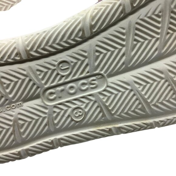 Crocs Swiftwater Pink Purple Girls Water Shoes Junior Size 3 Breathable Slip-On - Picture 7 of 7